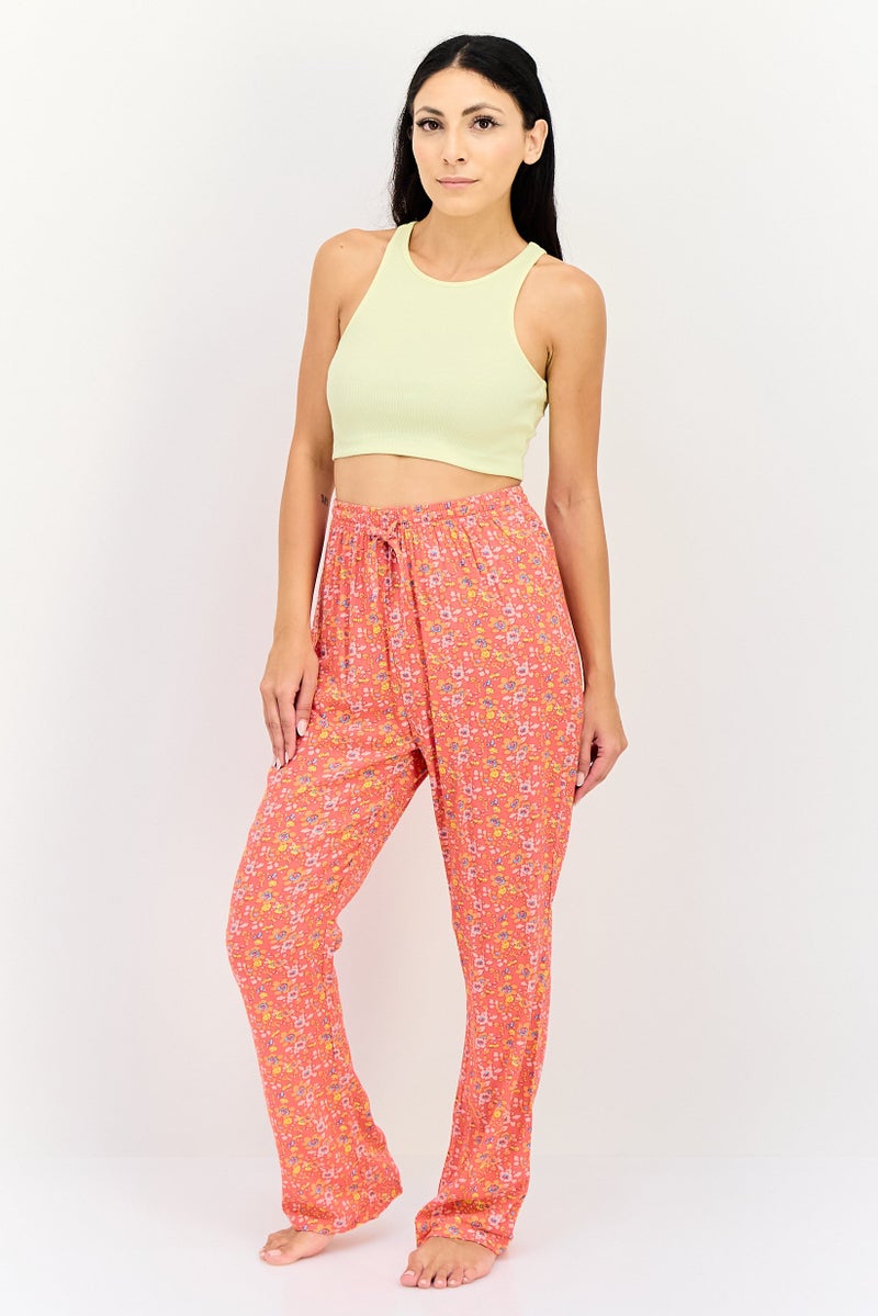 zivame Women Floral Print Drawstring Pyjama Pants, Multicolor - Image 4